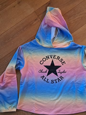 Converse Hoodie in Hellblau/ Rosa/ Gelb