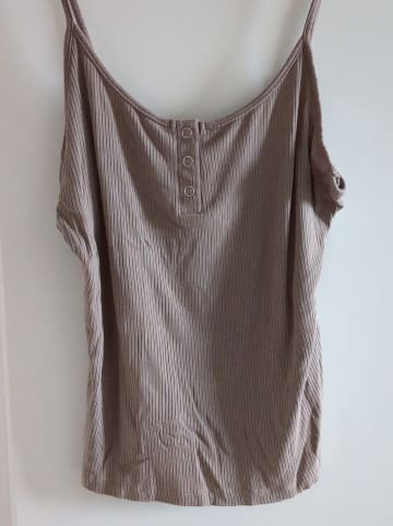 Hunkemöller Pyjama-Oberteil in Taupe