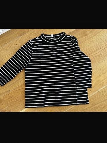ESPRIT Longsleeve in Dunkelblau/ Weiß