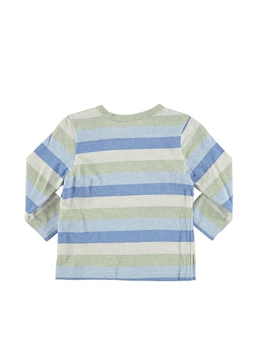 ESPRIT Longsleeve in Blau/ Grün/ Weiß