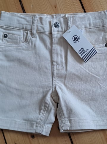 PETIT BATEAU Jeans-Shorts in Creme
