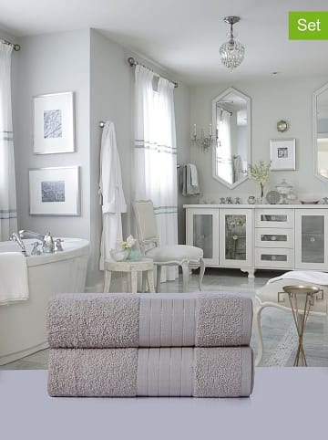 Pure 2er-Set: Duschtücher in Beige