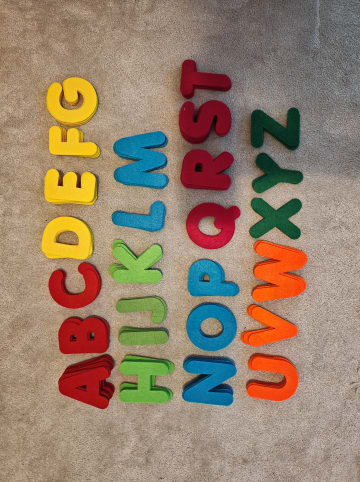 Eduplay Filzbuchstaben - 150 Stück - ab 3 Jahren