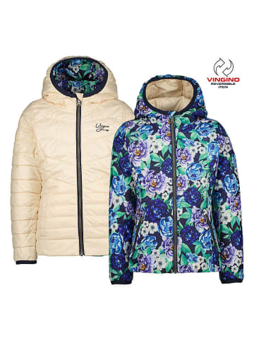 Vingino Wende-Steppjacke "Tijnja" in Creme/ Blau