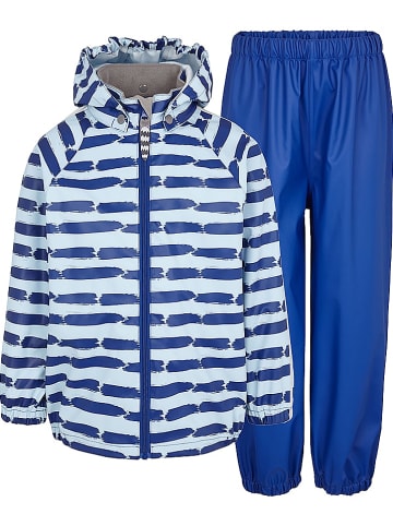racoon 2tlg. Racoon Regenoutfit "Jens" in Hellblau/ Blau