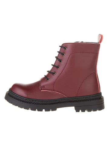 lamino Leder-Boots in Rot