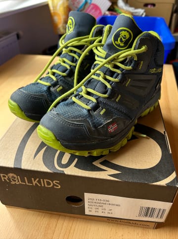 Trollkids Trekkingschuhe "Rondane Hiker Mid" in Dunkelblau