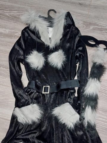 CHAKS Kostümkleid "Raccoon" in Schwarz