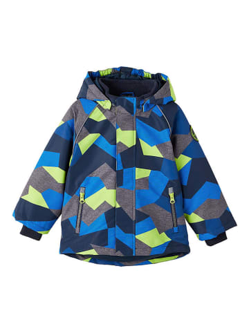 name it Winterjacke "Snow 05" in Blau/ Grau/ Limette