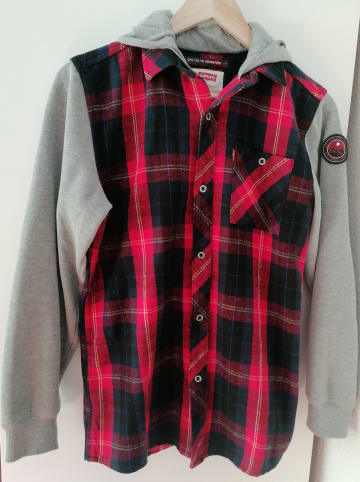 Levi's Kids Sweatjacke in Grau/ Rot