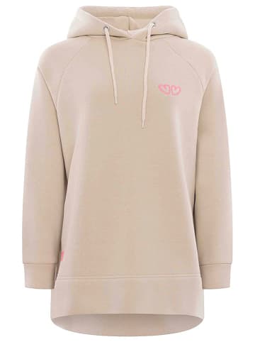 Zwillingsherz Hoodie "Amour" in Beige