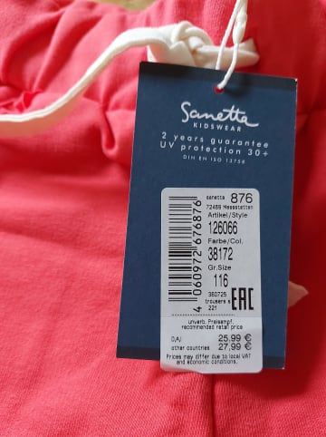 Sanetta Kidswear Shorts "Pepperoni" in Rot