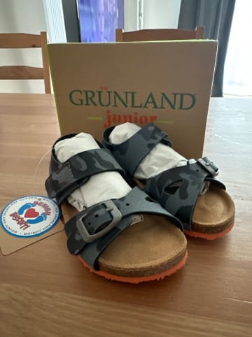 Grünland Sandalen in Grau/ Bunt