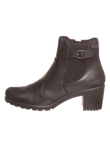 avance shoes Leder-Stiefeletten in Schwarz