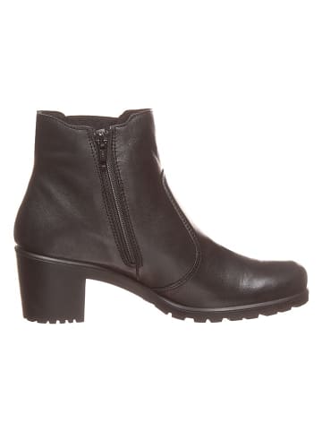 avance shoes Leder-Stiefeletten in Schwarz