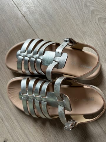 Geox Leder-Sandalen "Soleima" in Silber