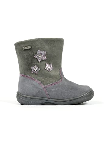 Richter Shoes Leder-Winterboots in Grau