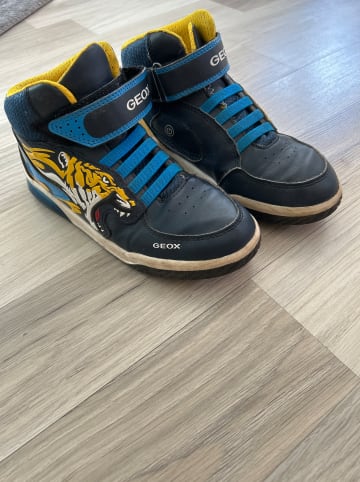 Geox Sneakers "Inek" in Dunkelblau/ Gelb
