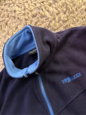 Trollkids Fleecejacke "Oppdal XT"  in Blau/ Dunkelblau