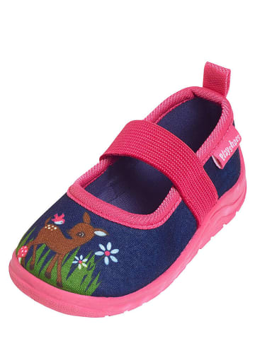 Playshoes Hausschuhe in Dunkelblau