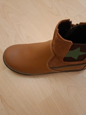 lamino Leder-Chelsea-Boots in Hellbraun