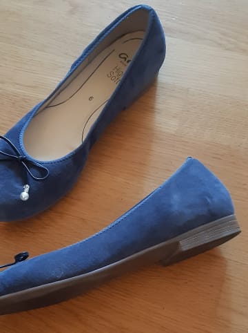 ara Leder-Ballerinas in Blau