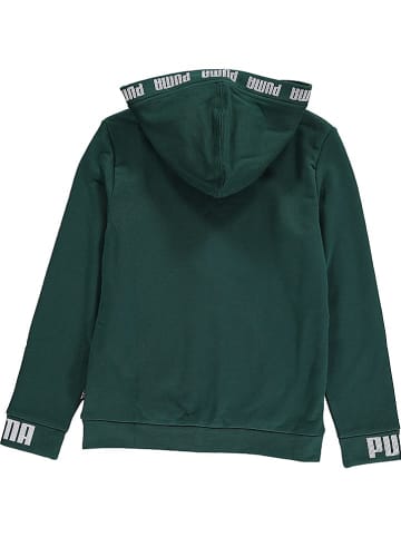 Puma Sweatjacke "Amplified" in Dunkelgrün