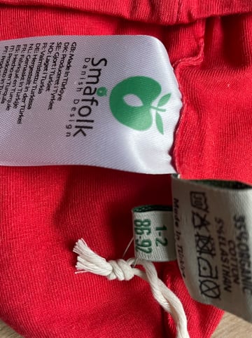 Småfolk Wende-Beanie "Stripes" in Rot