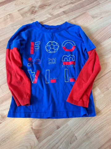 lamino Longsleeves in Blau/ Rot