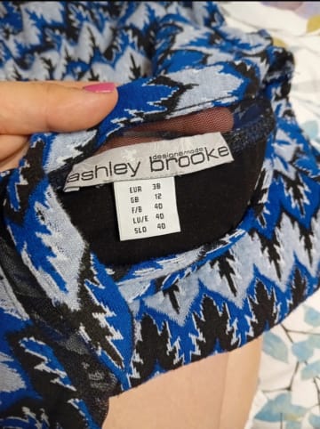 Heine Kleid in Dunkelblau/ Schwarz