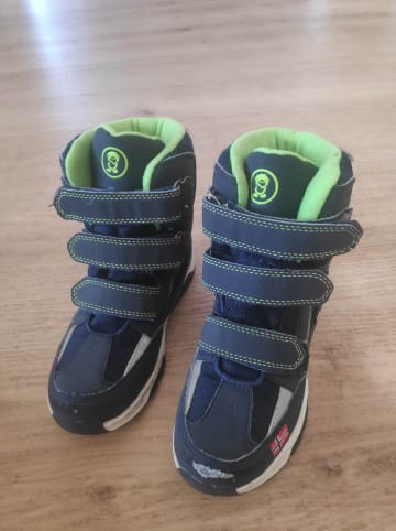 Trollkids Winterboots "Lofoten XT" in Dunkelblau/ Hellgrün