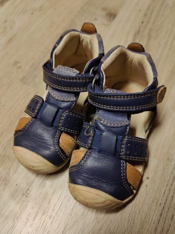 Biomecanics Leder-Halbsandalen in Dunkelblau