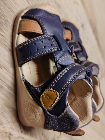 Biomecanics Leder-Halbsandalen in Dunkelblau