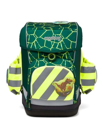 Ergobag Zubehör Pack/Cubo/Cubo Light - Seitentaschen Zip-Set mit Reflektorstreifen in gelb