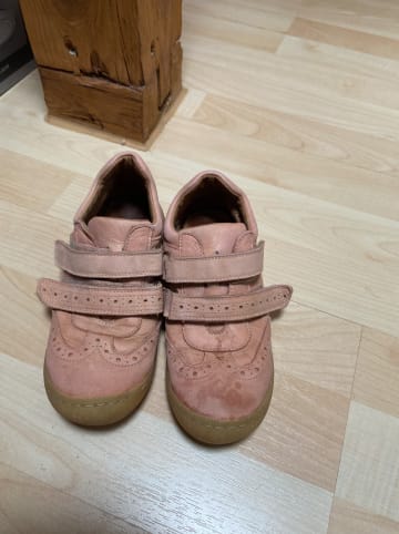 POM POM Leder-Sneakers in Rosa