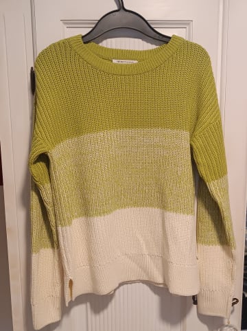 Tom Tailor Pullover in Grün/ Creme