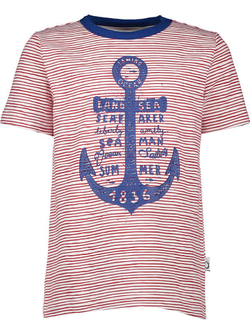 lamino Shirt in Rot/ Weiß