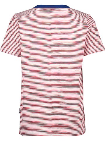lamino Shirt in Rot/ Weiß