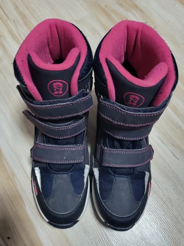 Trollkids Winterboots "Lofoten XT" in Dunkelblau/ Rosa