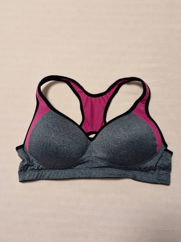 Naturana Sport-BH in Grau/ Pink