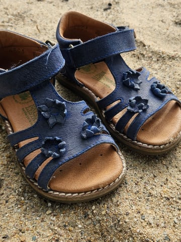 El Naturalista Leder-Sandalen "Atenas" in Dunkelblau
