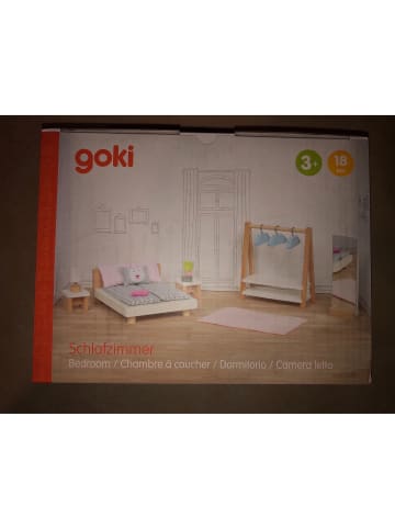 Goki Puppenhausmöbel "Schlafzimmer" - ab 3 Jahren
