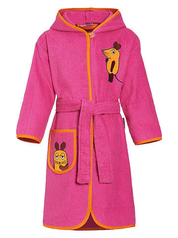 Playshoes Bademantel pink Maus