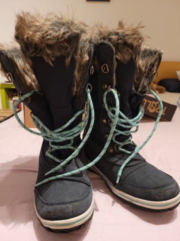Trollkids Winterstiefel "Holmenkollen" in Dunkelblau/ Mint