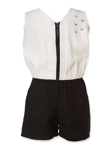 Little Bubble Jumpsuit in Schwarz/ Creme