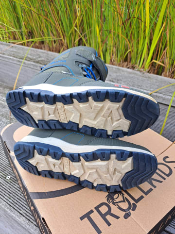 Trollkids Winterboots "Lofoten XT" in Dunkelgrün/ Blau