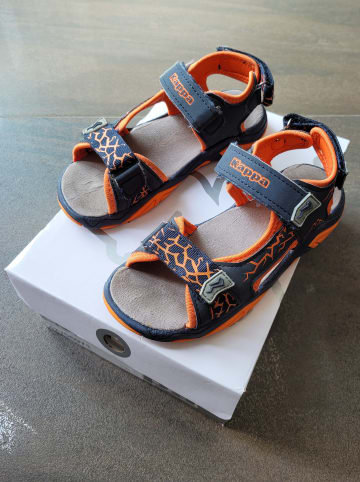 Kappa Sandalen "Larrie" in Dunkelblau/ Orange