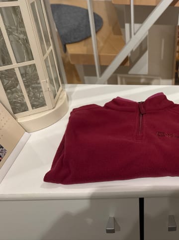 Jack Wolfskin Fleecepullover "Taunus" in Dunkelrot