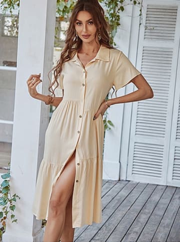 Pretty Summer Kleid in Beige