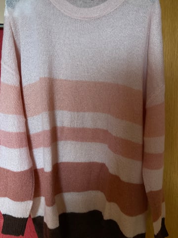 Gerry Weber Pullover Langarm Rundhals in Rose Multicolor